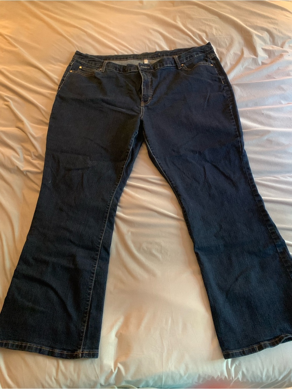 Jennifer Lopez Dark Blue Flare Jeans - Women's Wide Leg